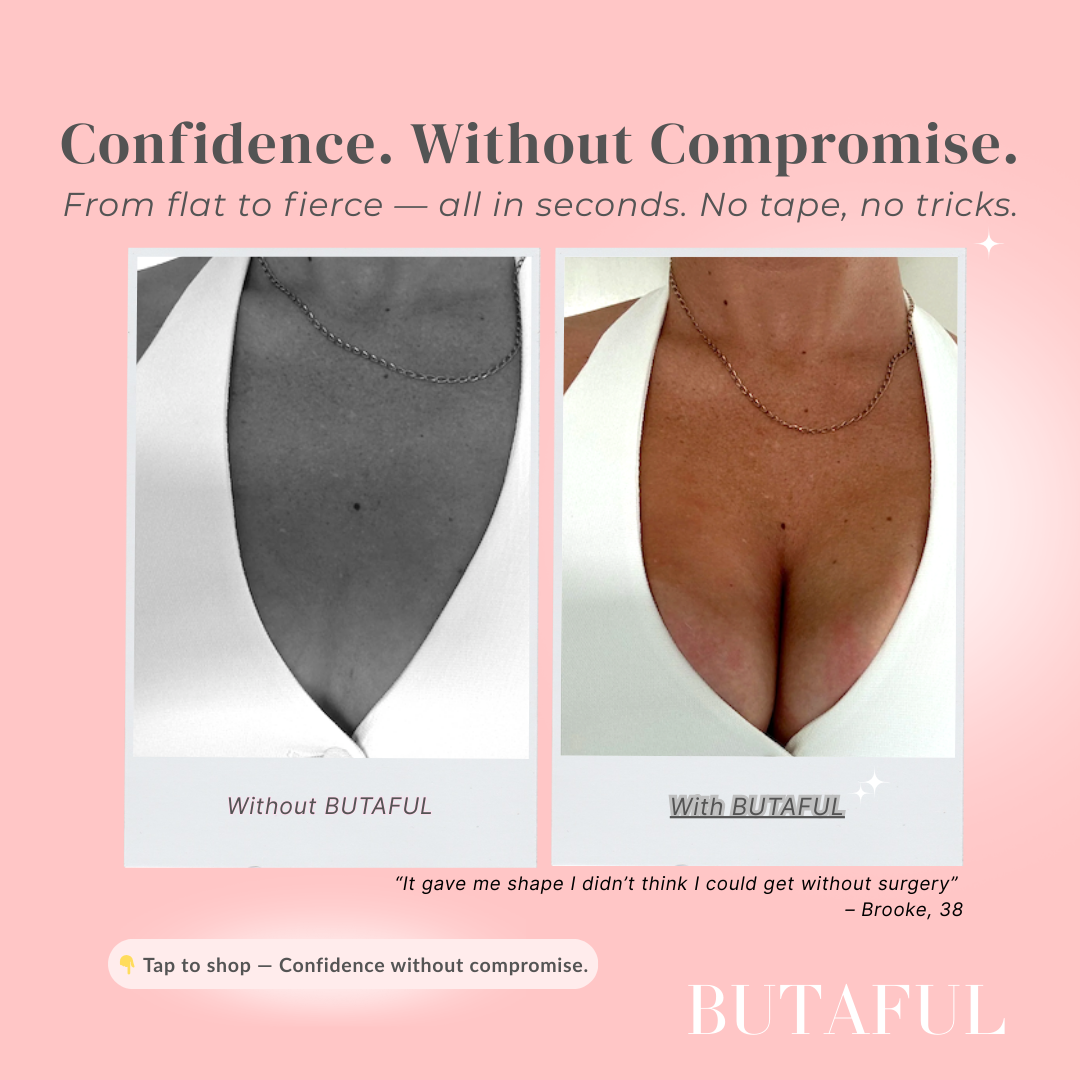 BUTAFUL Sticky Inserts – Natural Lift or Boost, Washable & Reusable, Outfit Enhancer