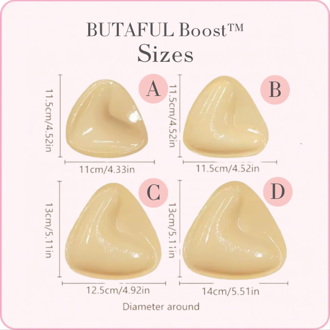 BUTAFUL Sticky Inserts – Natural Lift or Boost, Washable & Reusable, Outfit Enhancer